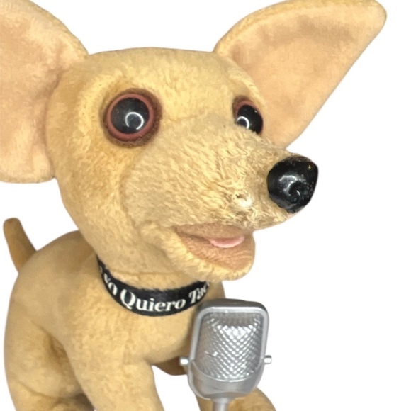 Vintage Taco Bell Yo Quiero Microphone Chihuahua Plush Toy Dog Doesn't Talk - Picture 5 of 7